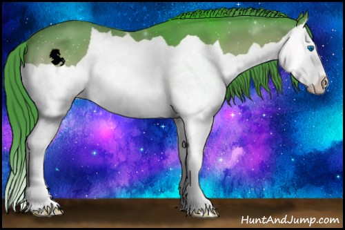 Horse Color:Watercolor Bay Splash