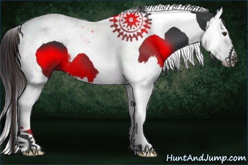Horse Color:Black Splash Tobiano 