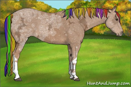 Horse Color:Painted Chestnut Ice