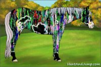 Horse Color:Watercolor Silver Sable Champagne Ice Frame 