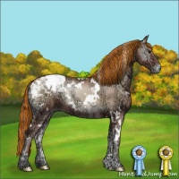 Horse Color:Painted White Spotted Chocolate Blue Onyx Ice Pearl Appaloosa