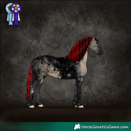 Horse Color:Void Painted Brown Dun Tobiano 