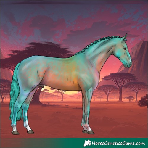 Horse Color:Watercolor Brown 