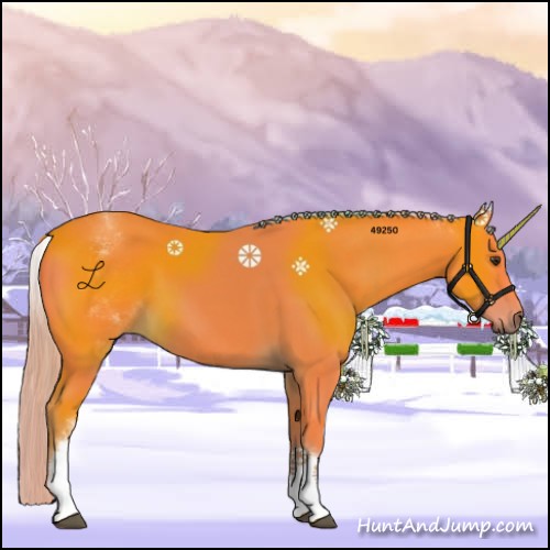 Horse Color:Watercolor White Spotted Liver Chestnut 