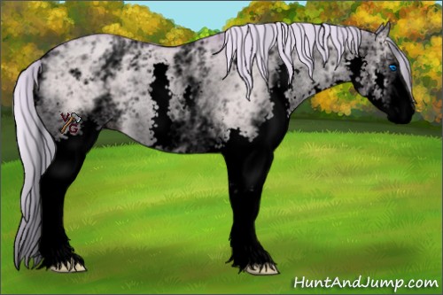 Horse Color:Void Watercolor White Spotted Silver Classic Champagne Dun Splash 