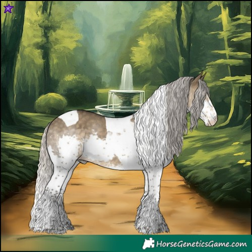 Horse Color:Silver Smoky Grullo Sabino Splash Tobiano Rabicano 