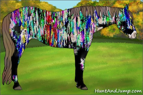 Horse Color:Nacre Liver Chestnut Ice Splash