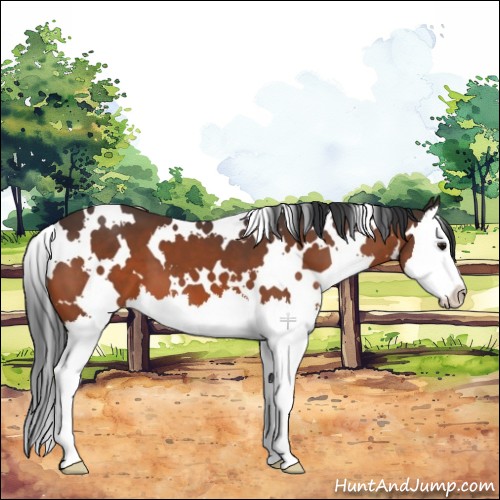 Horse Color:White Spotted Bay Splash 