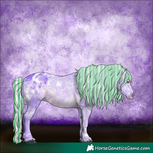 Horse Color:Painted Watercolor White Spotted Silver Black Chinchilla Ice Blanket