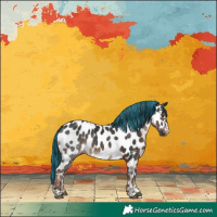 Horse Color:Painted Liver Chestnut Appaloosa 