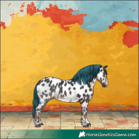 Horse Color:Painted Liver Chestnut Near Leopard