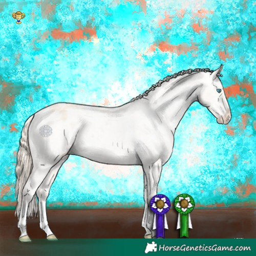 Horse Color:Perlino Dun Varnish
