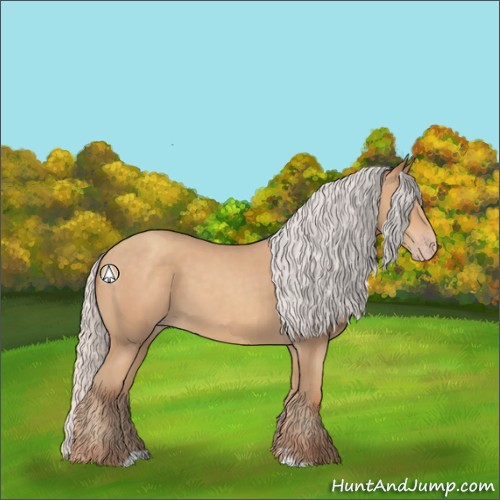 Horse Color:Silver Classic Champagne Sabino