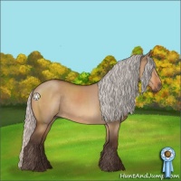 Horse Color:Silver Bay Dun Rabicano