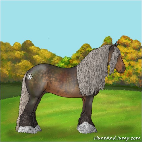 Horse Color:Silver Smoky Black 