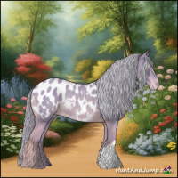 Horse Color:Watercolor Palomino Appaloosa Rabicano 
