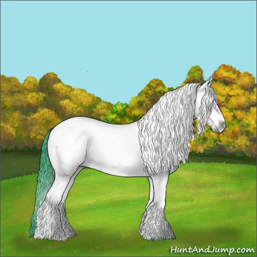 Horse Color:Watercolor White Spotted Bay Frame Rabicano 