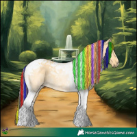Horse Color:Painted Buckskin Dun Tobiano Rabicano 