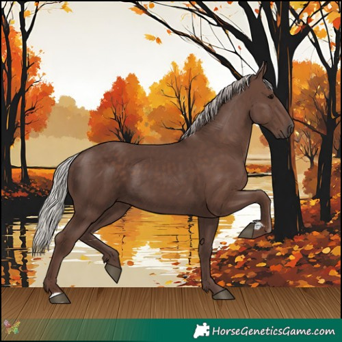 Horse Color:Silver Black 
