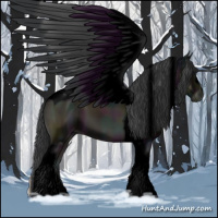 Horse Color:Void Midnight Blue Onyx Tobiano 