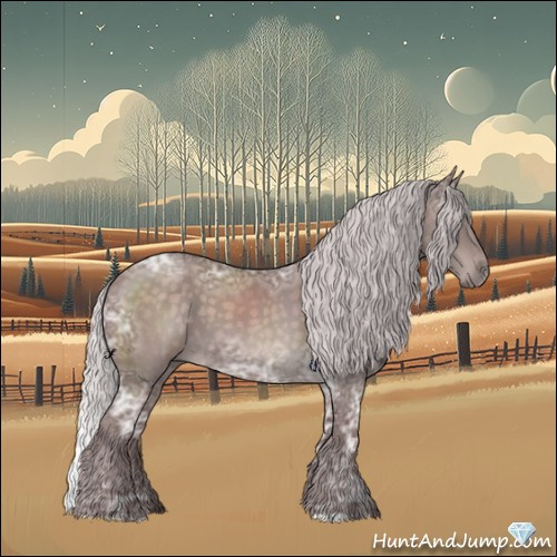 Horse Color:Platinum Chocolate Silver Buckskin Ice Roan