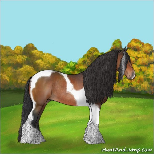 Horse Color:Bay Tobiano Rabicano