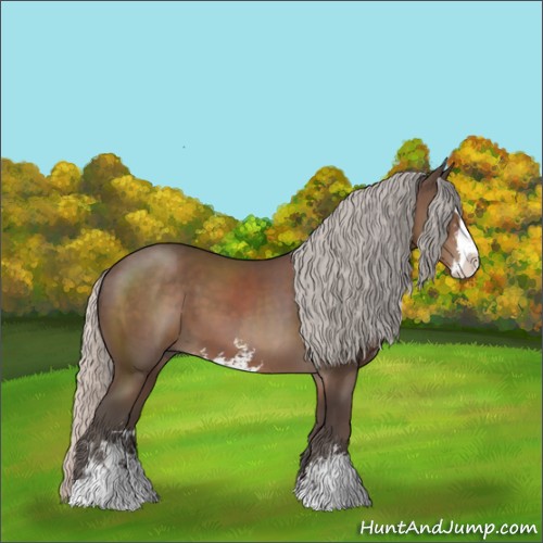 Horse Color:Silver Black Sabino 