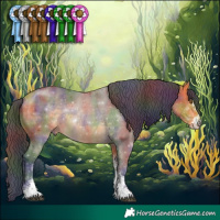 Horse Color:Nacre White Spotted Buckskin