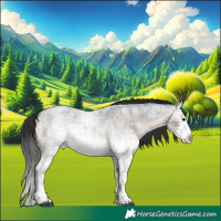 Horse Color:White Spotted Brown Roan Varnish Rabicano 