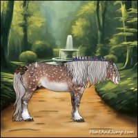 Horse Color:White Spotted Silver Brown Sabino Snowflake VarnishRabicano 