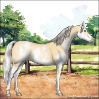 Horse Color:White Spotted Gold Cream Champagne Splash 