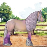 Horse Color:Watercolor Silver Brown Dun Sabino Tobiano Rabicano 