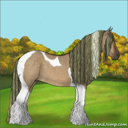 Horse Color:Painted Buckskin Dun Sabino Tobiano 