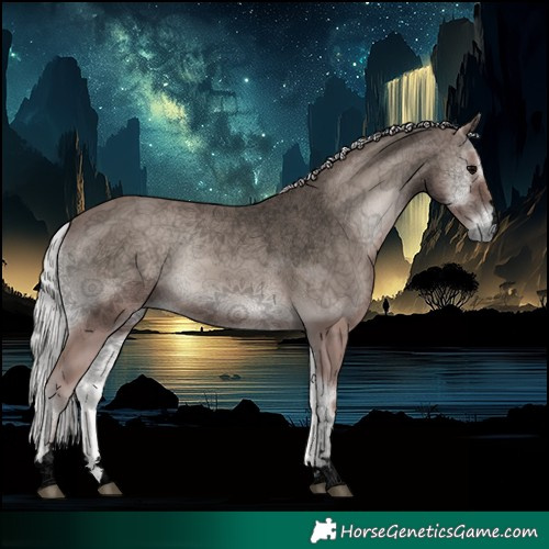 Horse Color:Void Platinum Silver Blue Onyx 