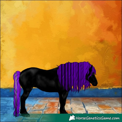 Horse Color:Void Painted White Spotted Silver Brown Dun Sabino Varnish 