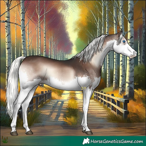 Horse Color:Liver Red Onyx Mushroom Splash 