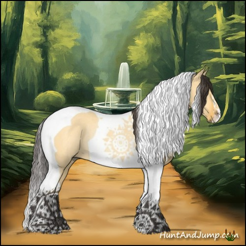 Horse Color:Buckskin Dun Tobiano Rabicano 