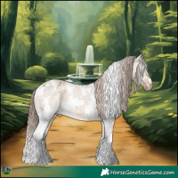 Horse Color:White Spotted Bay Dun Varnish 