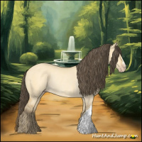 Horse Color:Amber Cream Champagne Dun Rabicano
