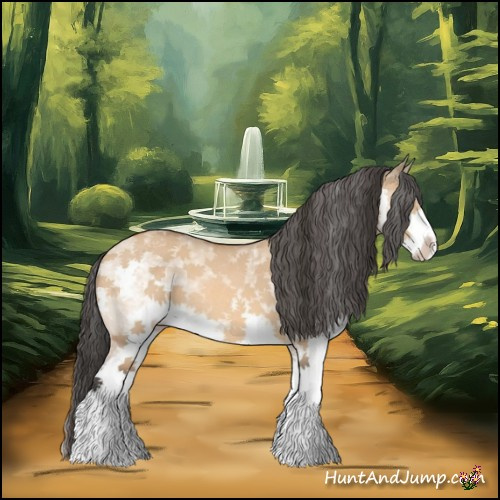 Horse Color:White Spotted Bay Dun Sabino Splash