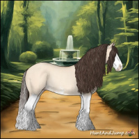 Horse Color:Amber Champagne Dun Sabino Splash Rabicano 