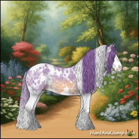 Horse Color:Watercolor White Spotted Chestnut Ice Splash Rabicano 