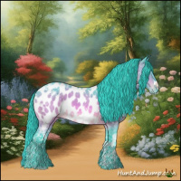 Horse Color:Watercolor Bay Ice Appaloosa