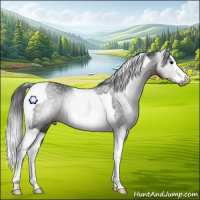 Horse Color:Gray Brown Splash Tobiano 