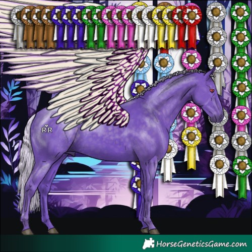 Horse Color:Watercolor Silver Smoky Black Chinchilla 