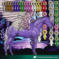 Horse Color:Watercolor Silver Smoky Black Chinchilla