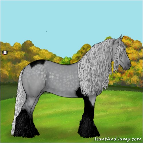 Horse Color:Void Silver Grullo Chinchilla Tobiano 
