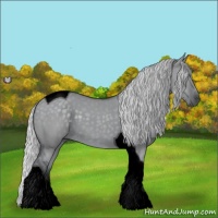 Horse Color:Void Silver Grullo Chinchilla Tobiano
