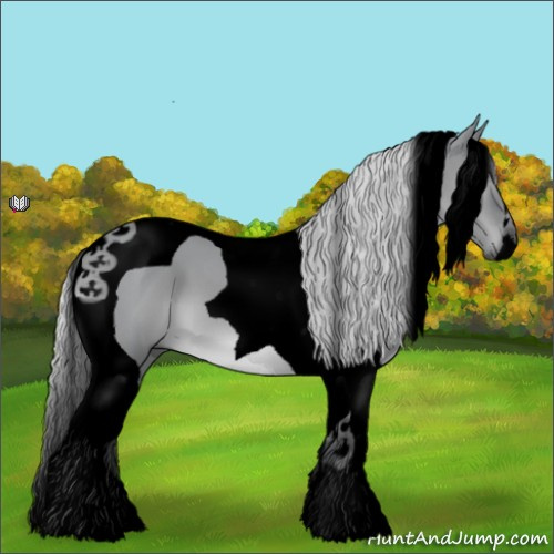 Horse Color:Void Silver Grullo Chinchilla Tobiano 