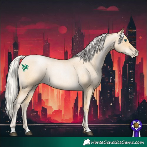 Horse Color:Silver Buckskin Roan Pearl 